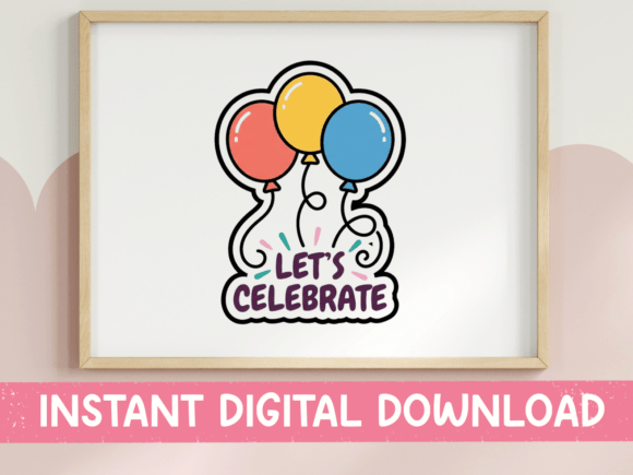 A Celebration Emblem: The Balloon Trio Embroidery Design