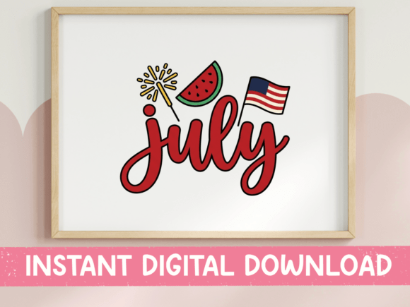 A Review of July Fourth Watermelon Patriotic Graphics for T-Shirt Designs & Branding