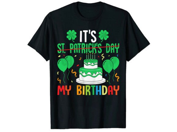 Birthday Luck St Patrick’s T-Shirt Design for Commercial Use