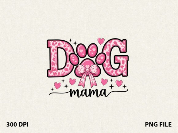 Cute Pink Bow Dog Mama T-Shirt Embroidery Review