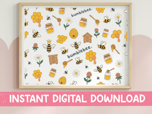 Reviewing the Bumblebee Pattern Honey Graphics for T-Shirt Design Use
